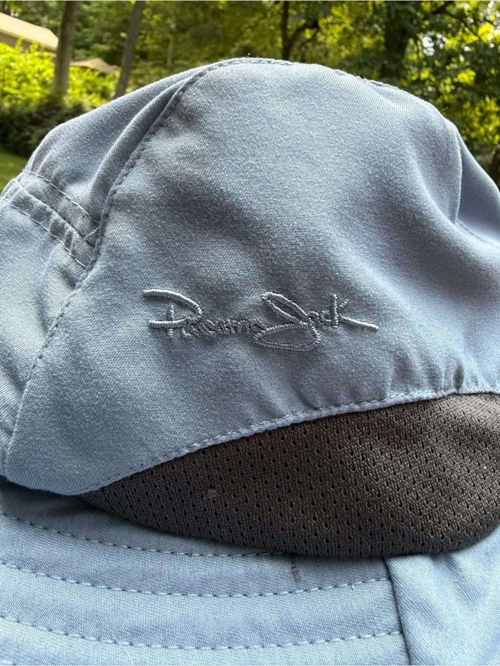 Panama Jack Blue Sun Hat With Neck Flap Nylon OS